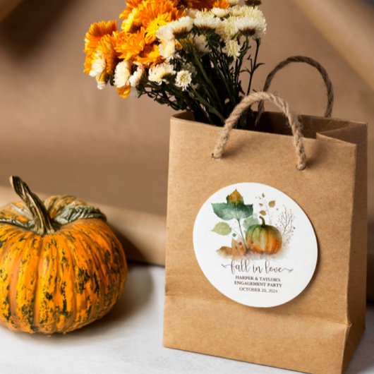 恋に落ちる！素朴なエレガンスのカボチャ ラウンドシール