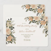 恋に落ちる 3 花 招待状 (正面/裏面)