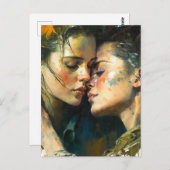 恋のはがき二人 ポストカード (正面/裏面)