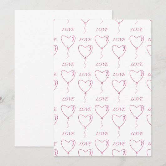 恋のはがき 招待状 (正面/裏面)