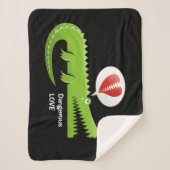 恋のアリゲーター シェルパブランケット (正面)
