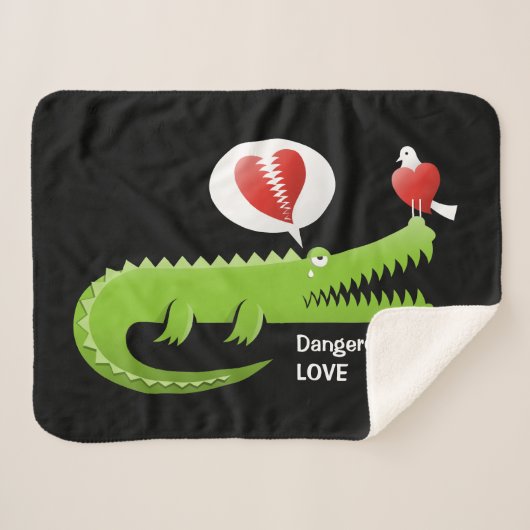 恋のアリゲーター シェルパブランケット (正面(横))