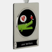 恋のアリゲーター シルバープレートバナーオーナメント (右)