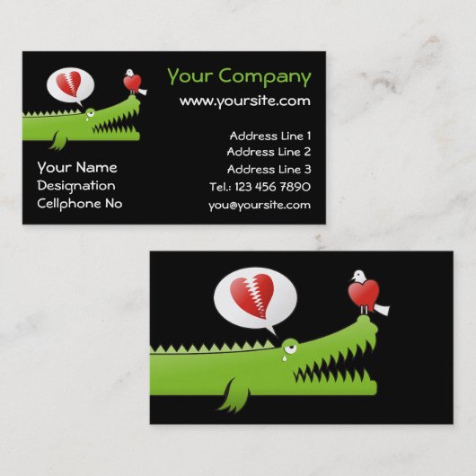恋のアリゲーター 名刺 (正面/裏面)