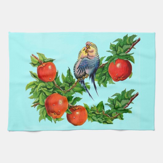 恋のインコ キッチンタオル (横)