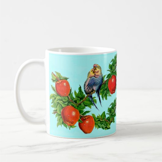 恋のインコ コーヒーマグカップ (左)