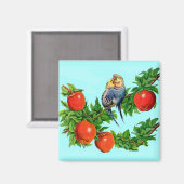 恋のインコ マグネット (正面/裏面)