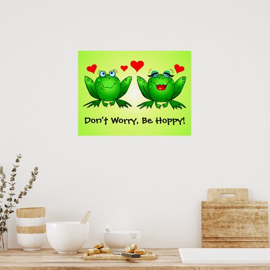 恋のカエルはホッピーのポスターを心配しない ポスター (キッチン)