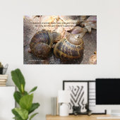 恋のカタツムリプリント – 枠/枠なし ポスター (ホームオフィス)