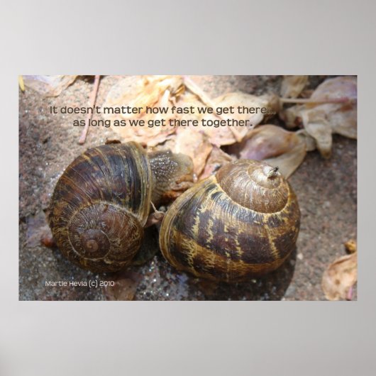 恋のカタツムリプリント – 枠/枠なし ポスター (正面)