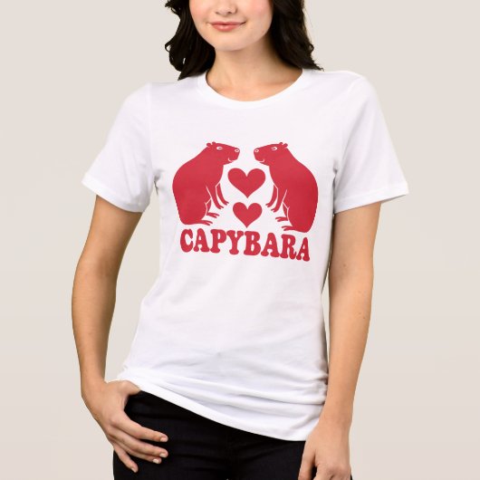 恋のカピバラ トライブレンドTシャツ (正面)