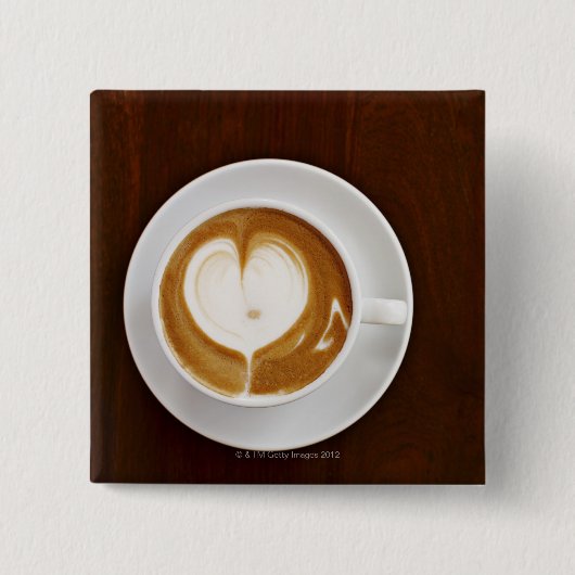 恋のカプチーノ 缶バッジ (正面)