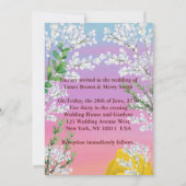 恋のキノコ結婚の花 招待状 (裏面)