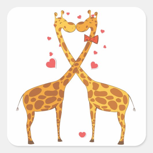 恋のキリン スクエアシール (正面)