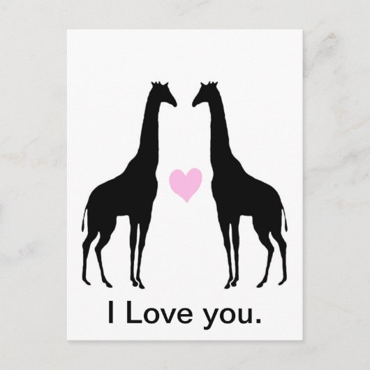 恋のキリン ポストカード (正面)
