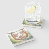 恋のギボンズ ストーンコースター (横)