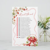 恋のコケットのベリー彼は彼女はゲームを言った (スタンド正面)