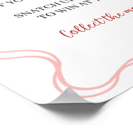 恋のコケットベリー花嫁のゲームサインを言わない ポスター (角)