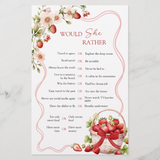 恋のコケット・ベリーは彼女のむしろゲーム (正面)