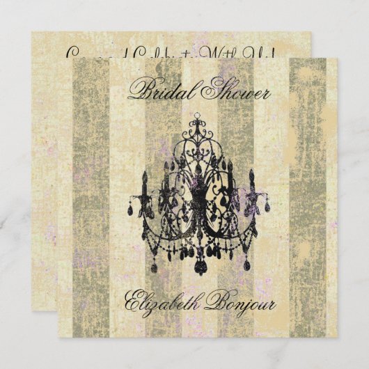 恋のシャンデリアで〜招待状 招待状 (正面/裏面)