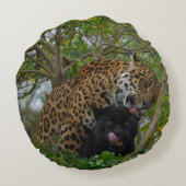 恋のジャガー ラウンドクッション (裏面)