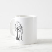 恋のスケルトンが2つ コーヒーマグカップ (正面左)