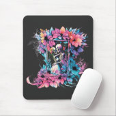 恋のスケルトン。花束。 マウスパッド (マウス)