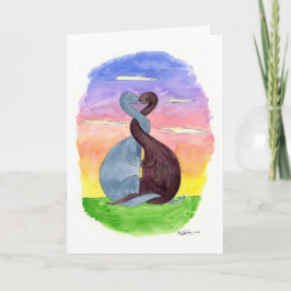 恋のディノス： バレンタインデイカード シーズンカード