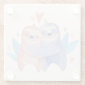 恋のナマケモノ ガラスコースター (裏面)