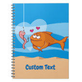恋のノートの魚と餌 ノートブック (正面)