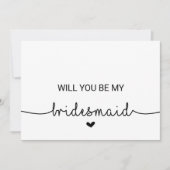 恋のハートは私の花嫁になる 招待状 (正面)