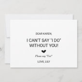 恋のハートは私の花嫁になる 招待状 (裏面)