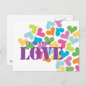 恋のハート ポストカード (正面/裏面)