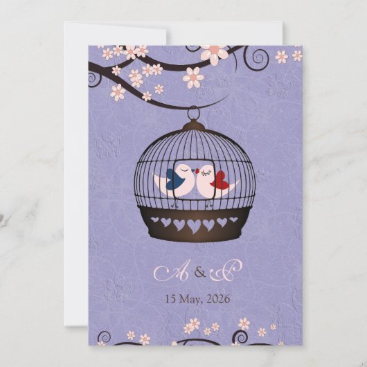 『恋のバイオレットの囚人たち』 招待状 (正面)