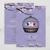 『恋のバイオレットの囚人たち』 招待状 (正面/裏面)