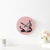 恋のバナナ2本 ラウンド壁時計 (ホーム)