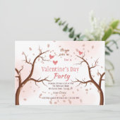 . .恋のバレンタインデーに落ちるパーティの招待状 招待状 (スタンド正面)
