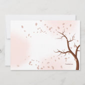 . .恋のバレンタインデーに落ちるパーティの招待状 招待状 (裏面)