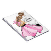 恋のバレンタインデーのカップルのハート ノートブック (右側)