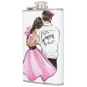 恋のバレンタインデーのカップルのハート フラスク (左)