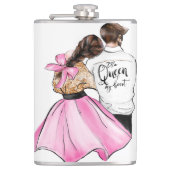 恋のバレンタインデーのカップルのハート フラスク (正面)