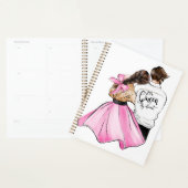 恋のバレンタインデーのカップルのハート プランナー手帳 (ディスプレー)