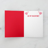 恋のバレンタインデーのカードに絶望的な羊 シーズンカード (内部)