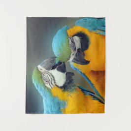 恋のパロット タペストリー