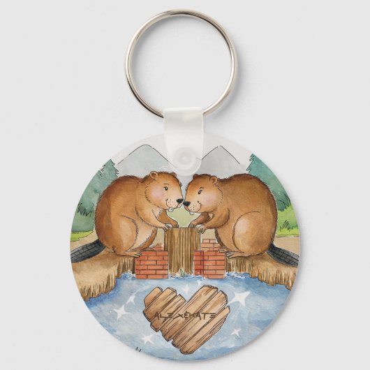 恋のビーバー キーホルダー (正面)