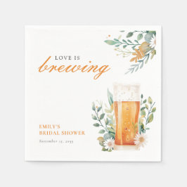 恋のビールがにぎやかな結婚前パーティー スタンダードカクテルナプキン