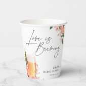 恋のビールがにぎやかな結婚前パーティー 紙コップ (裏面)