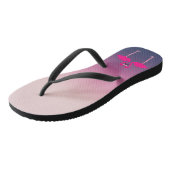 恋のピンクのフラミンゴ ビーチサンダル (アングル)