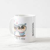 恋のフクロウ コーヒーマグカップ (正面左)