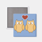 恋のフクロウ マグネット (正面/裏面)
